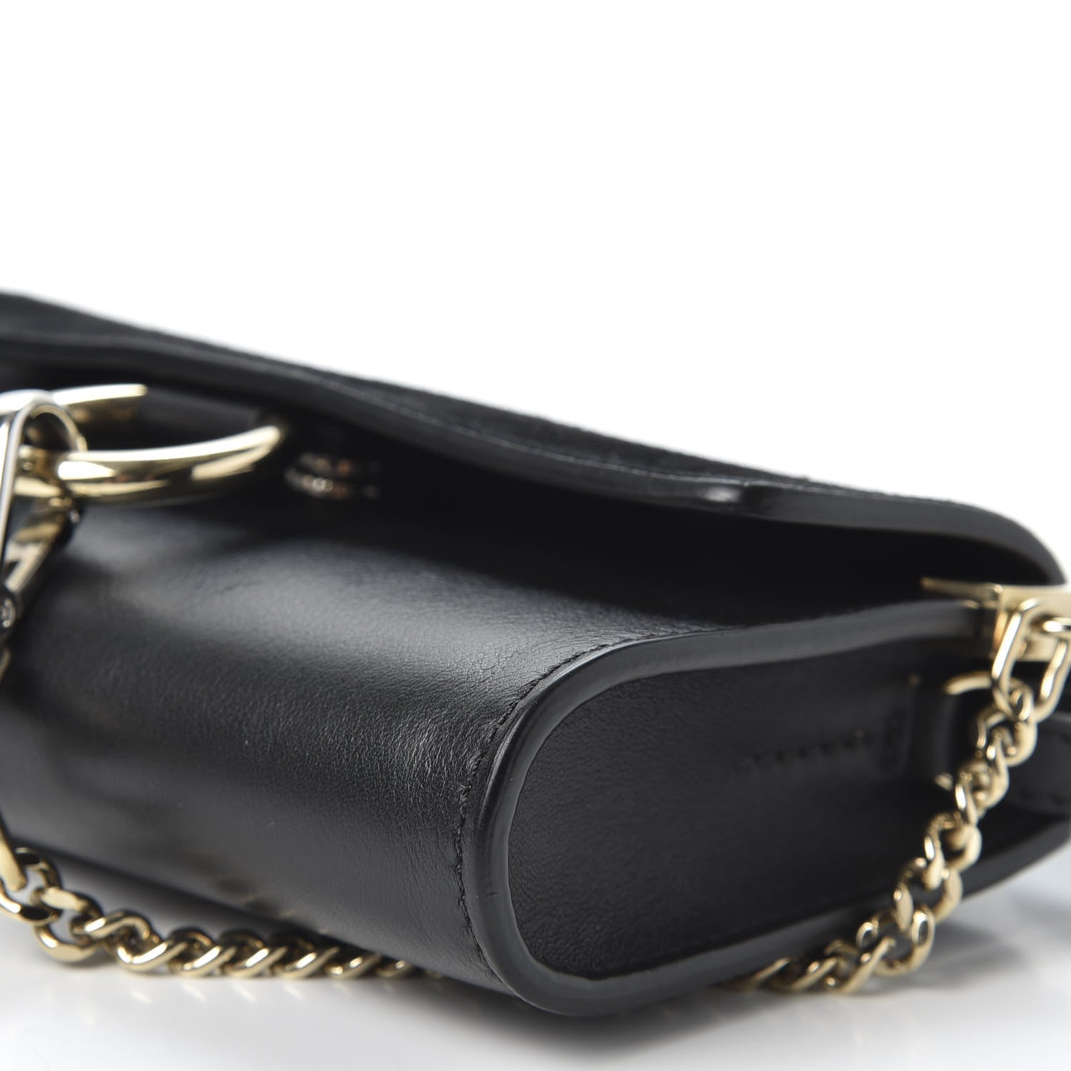 Chloe Suede Calfskin Mini Faye Shoulder Bag Black 6 of 9