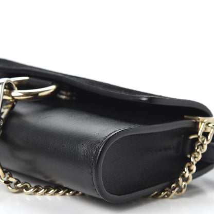 Chloe Suede Calfskin Mini Faye Shoulder Bag Black 6 of 9