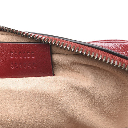 Gucci Azalea Calfskin Matelasse Diagonal Tall GG Marmont Crossbody Bag Romantic Cerise 8 of 11