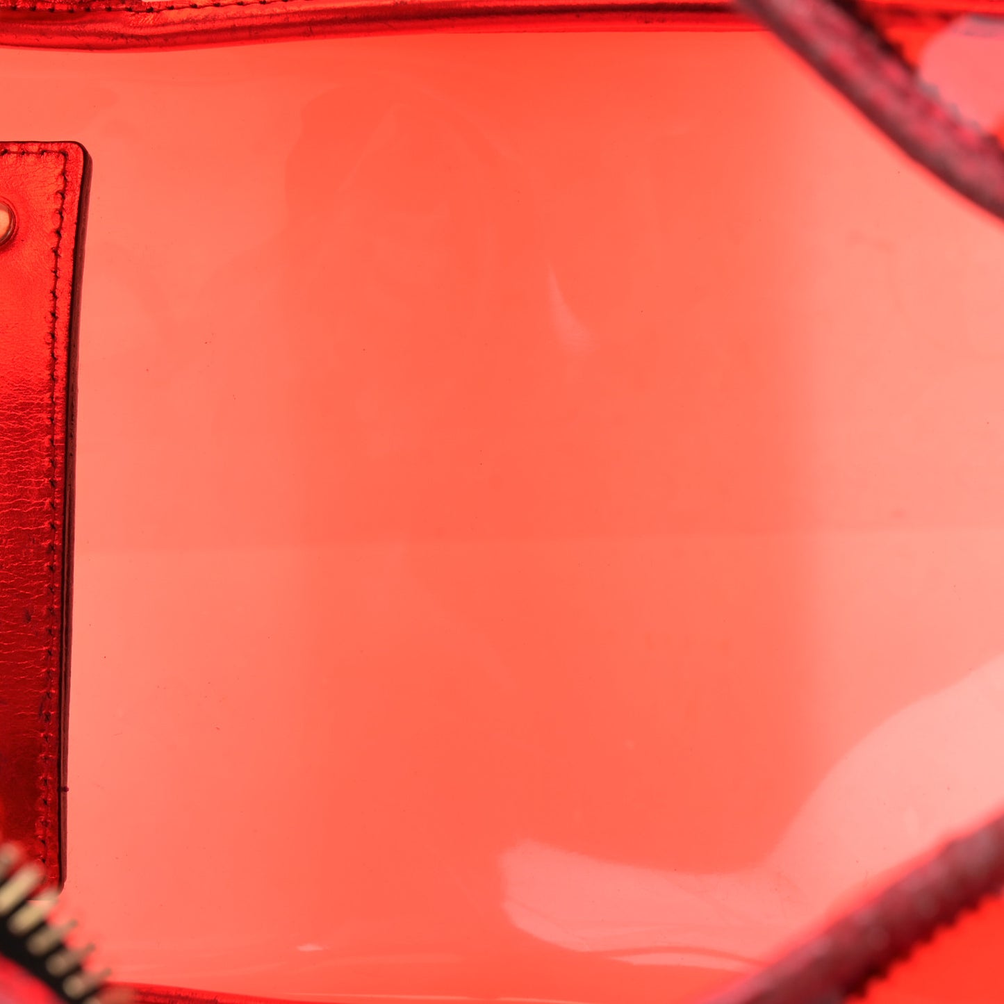 Vinyl Metallic Watersnake Blaze Satchel Red