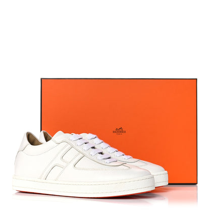 Hermes Epsom Womens Boomerang Sneakers 37 White 8 of 8