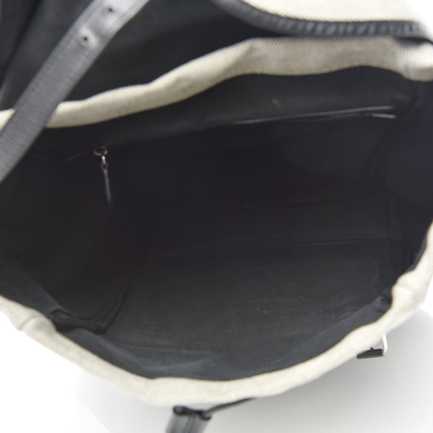 Canvas Calfskin Rider Backpack Black