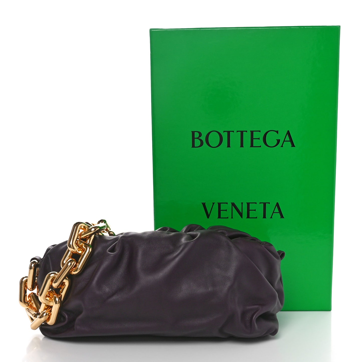 Calfskin The Pouch Chain Grape