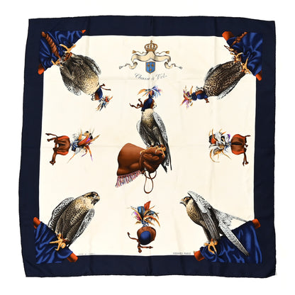 Hermes Silk Chasse A Vol Scarf 90 1 of 8