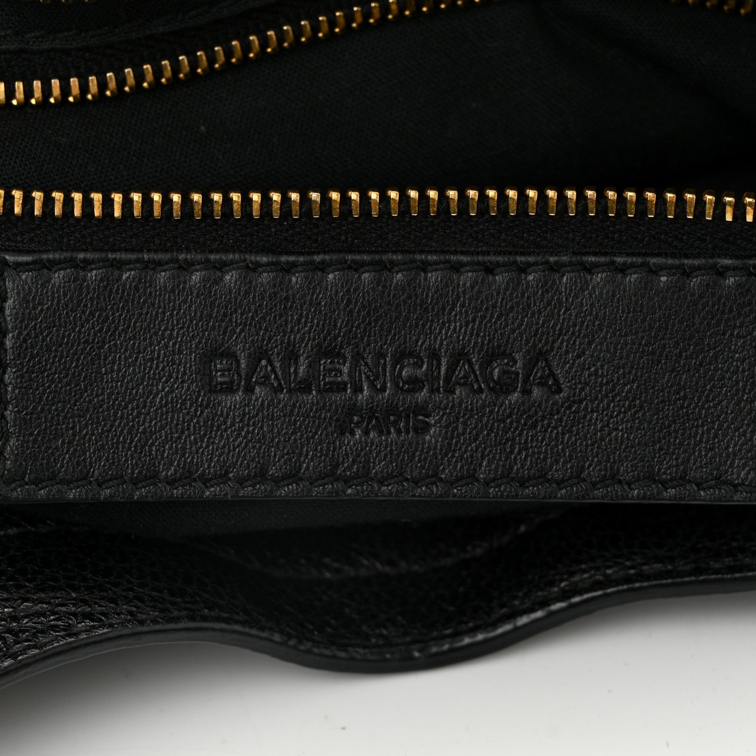 Balenciaga Chevre Gold Metallic Edge Hardware City Black 7 of 11