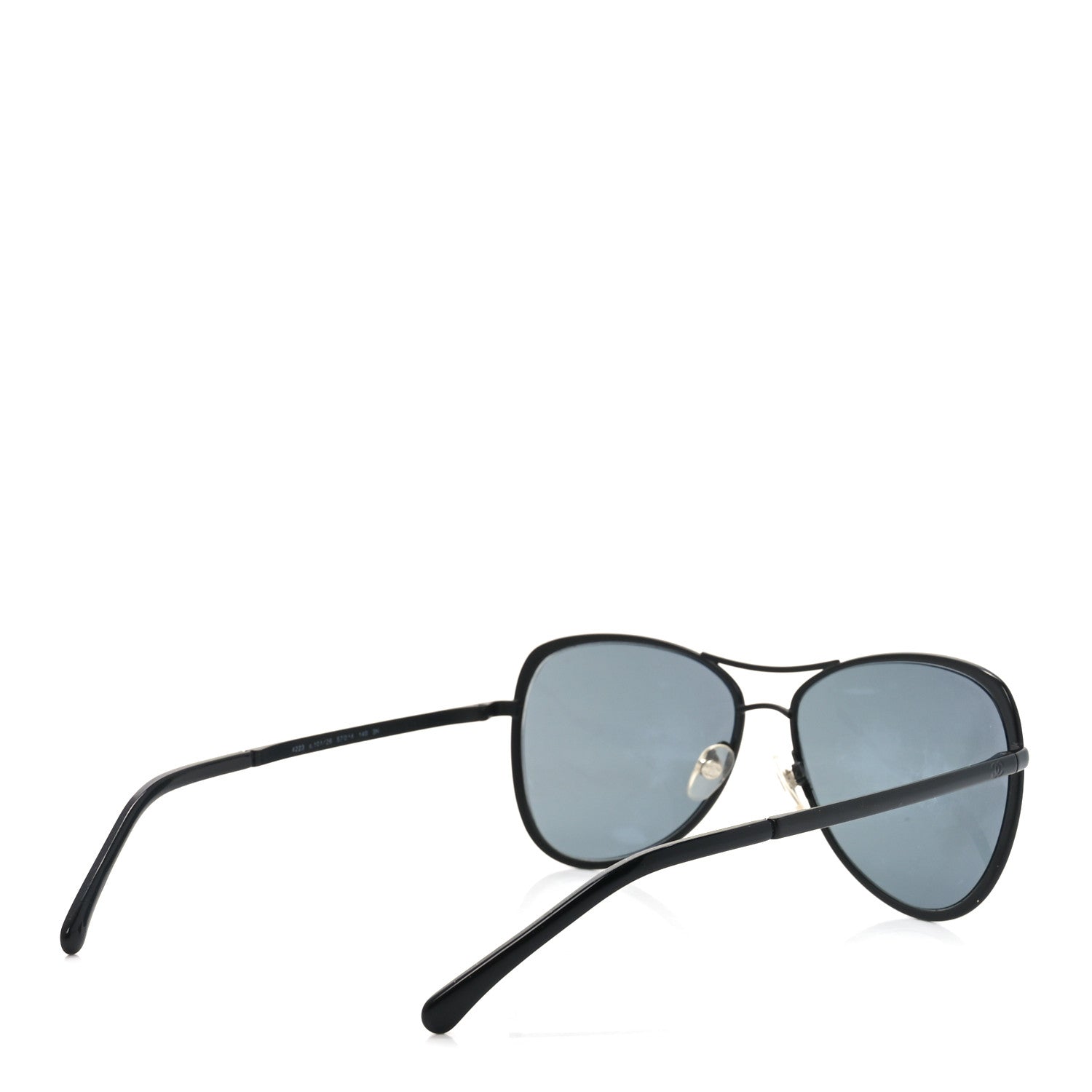 Chanel Pilot Summer Aviator Sunglasses 4223 Black 4 of 8