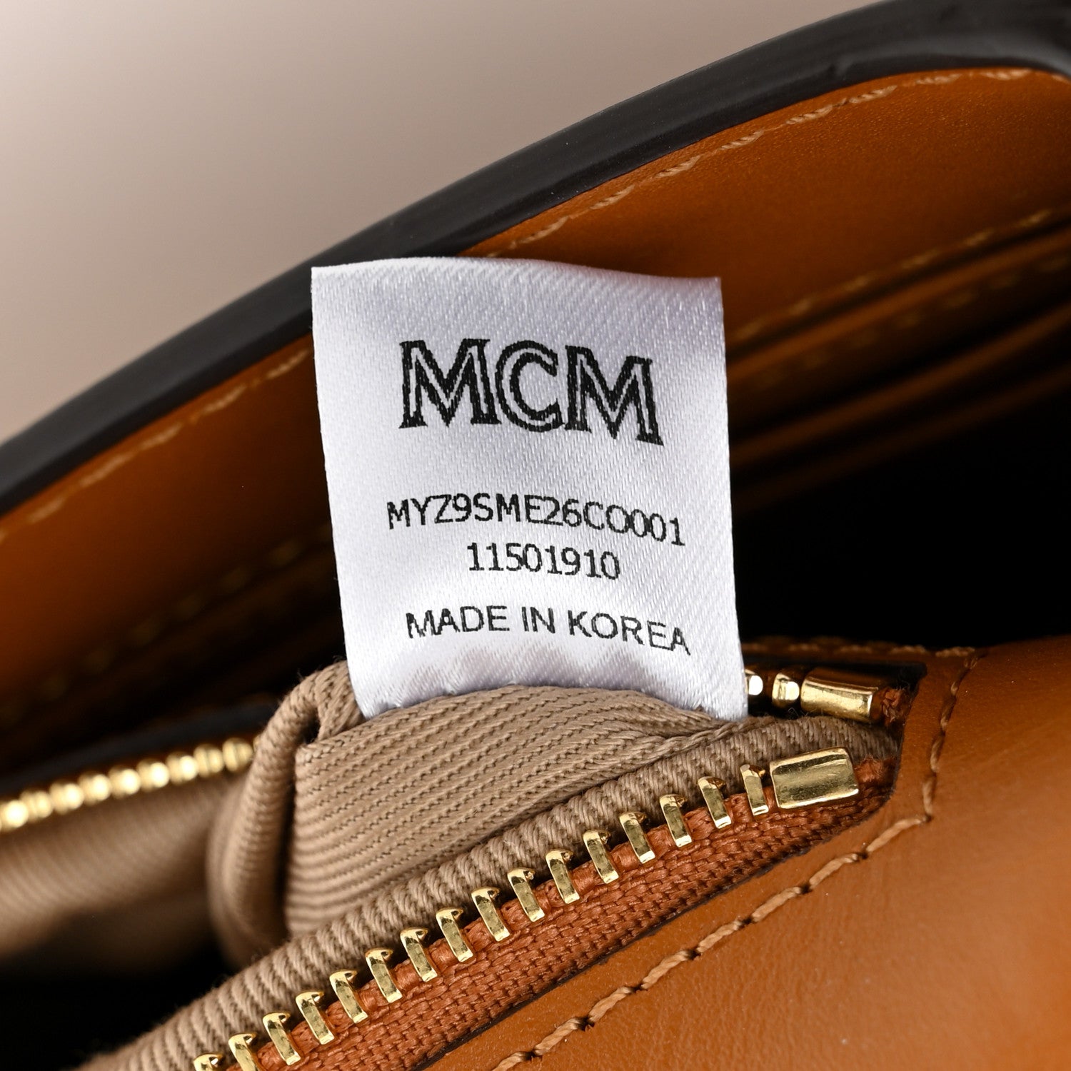 MCM Visetos Studded Medium Tracy Crossbody Cognac 7 of 10