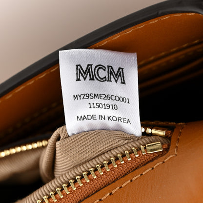 MCM Visetos Studded Medium Tracy Crossbody Cognac 7 of 10