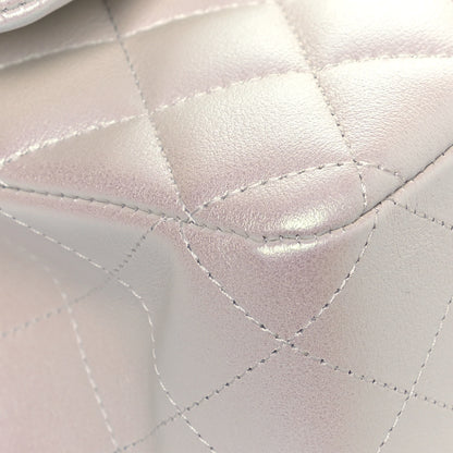 Chanel Iridescent Lambskin Quilted Medium Double Flap Ivory 9 of 13