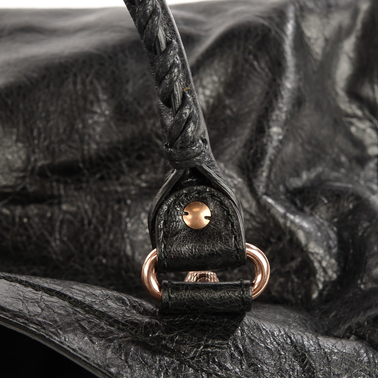 Agneau Giant 12 Rose Gold Hardware City Black