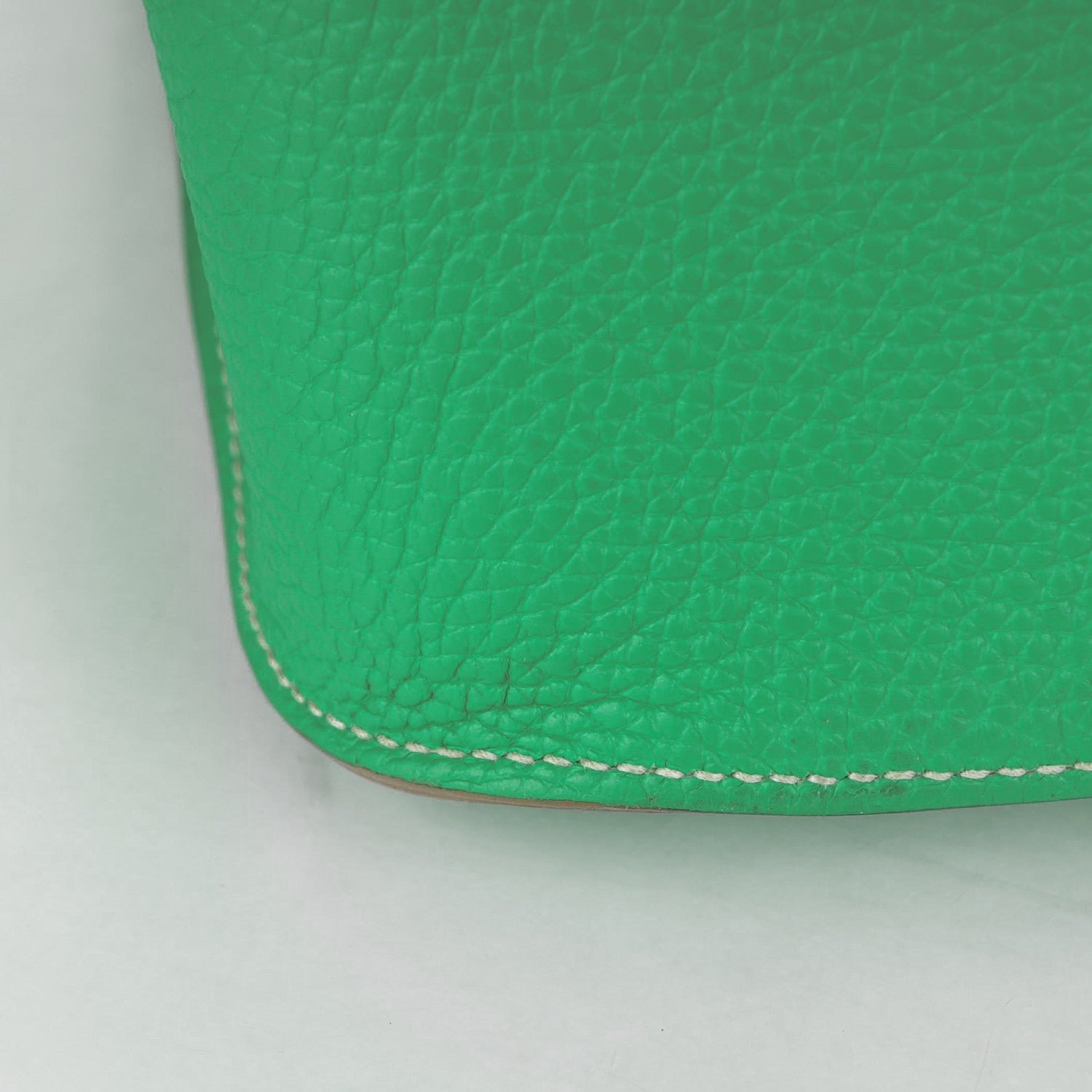 Hermes Taurillon Clemence Eclat Jypsiere 34 Menthe Etoupe 14 of 17