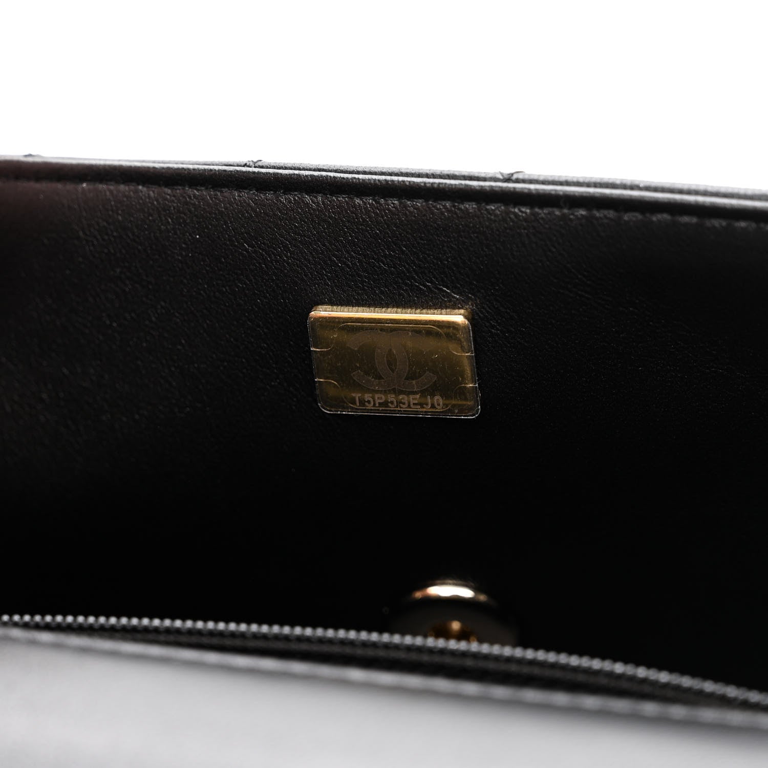 Chanel Lambskin Quilted Mini Rectangular Flap Black 7 of 11