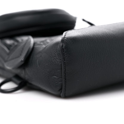 Louis Vuitton Calfskin Shadow Monogram Duo Slingbag Black 8 of 9