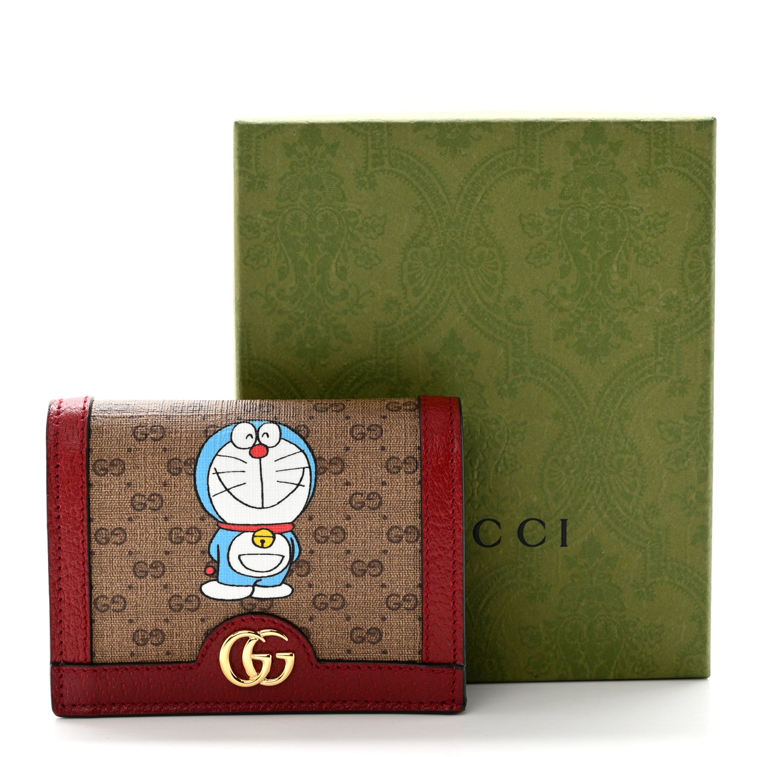 グッチ Doraemon x Gucci カードケース ウォレット Gucci X DORAEMON Mini Vintage GG Supreme Monogram Card Case Wallet