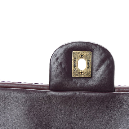 Chanel Calfskin Stitch Triptych Flap Burgundy 12 of 12