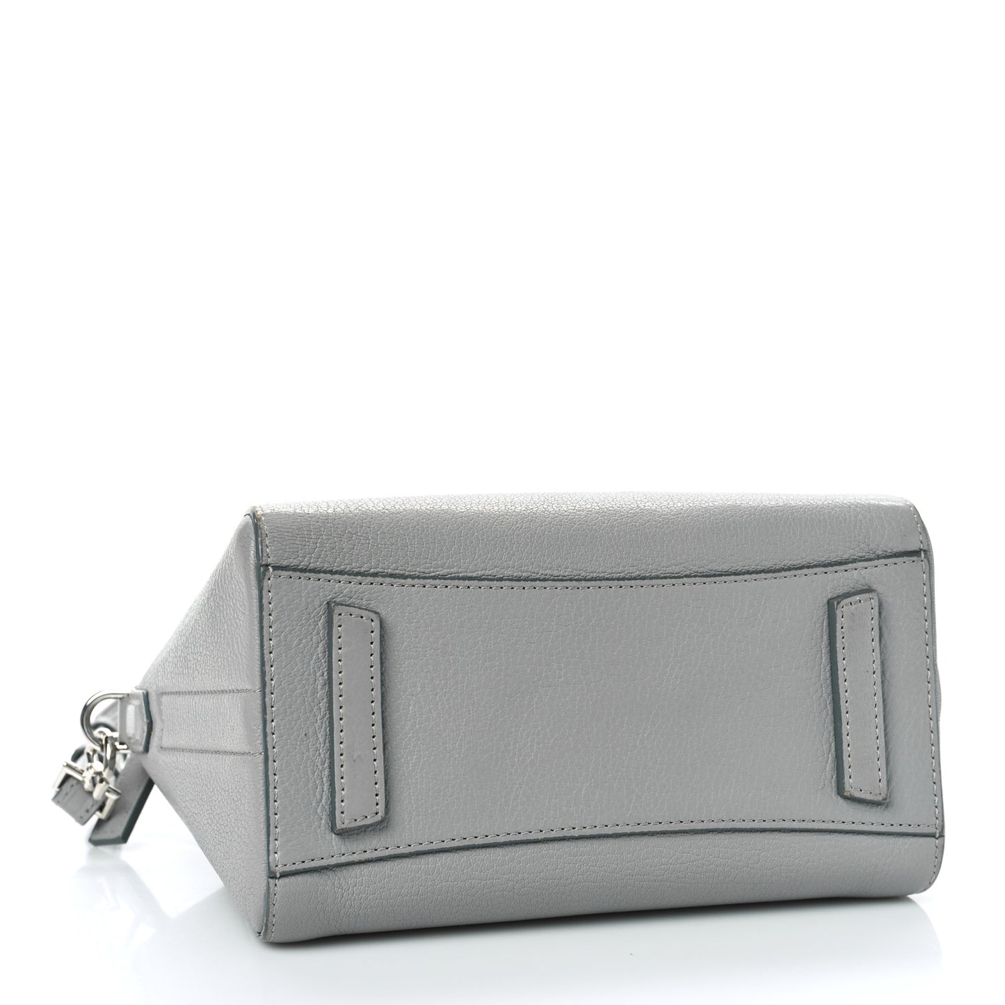 Sugar Goatskin Mini Antigona Pearl Grey