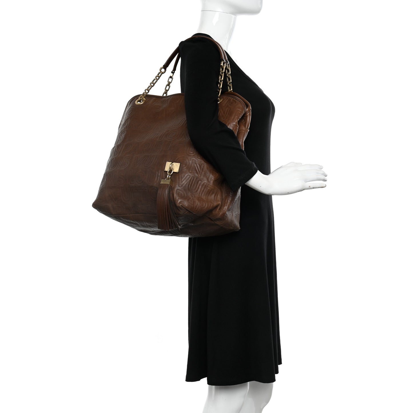 Monogram Paris Souple Whisper GM Chocolate