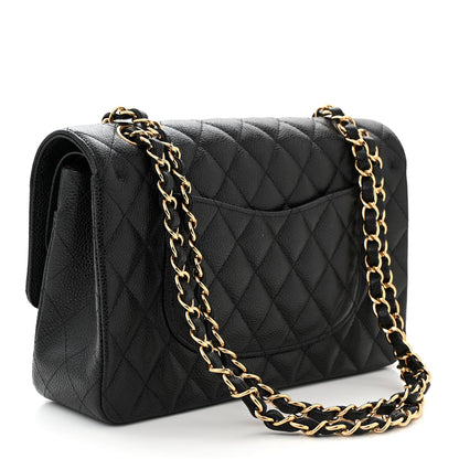 Chanel Caviar Quilted Medium Double Flap Black 3 of 10