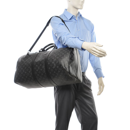 Louis Vuitton Monogram Eclipse Keepall Bandouliere 55 2 of 9