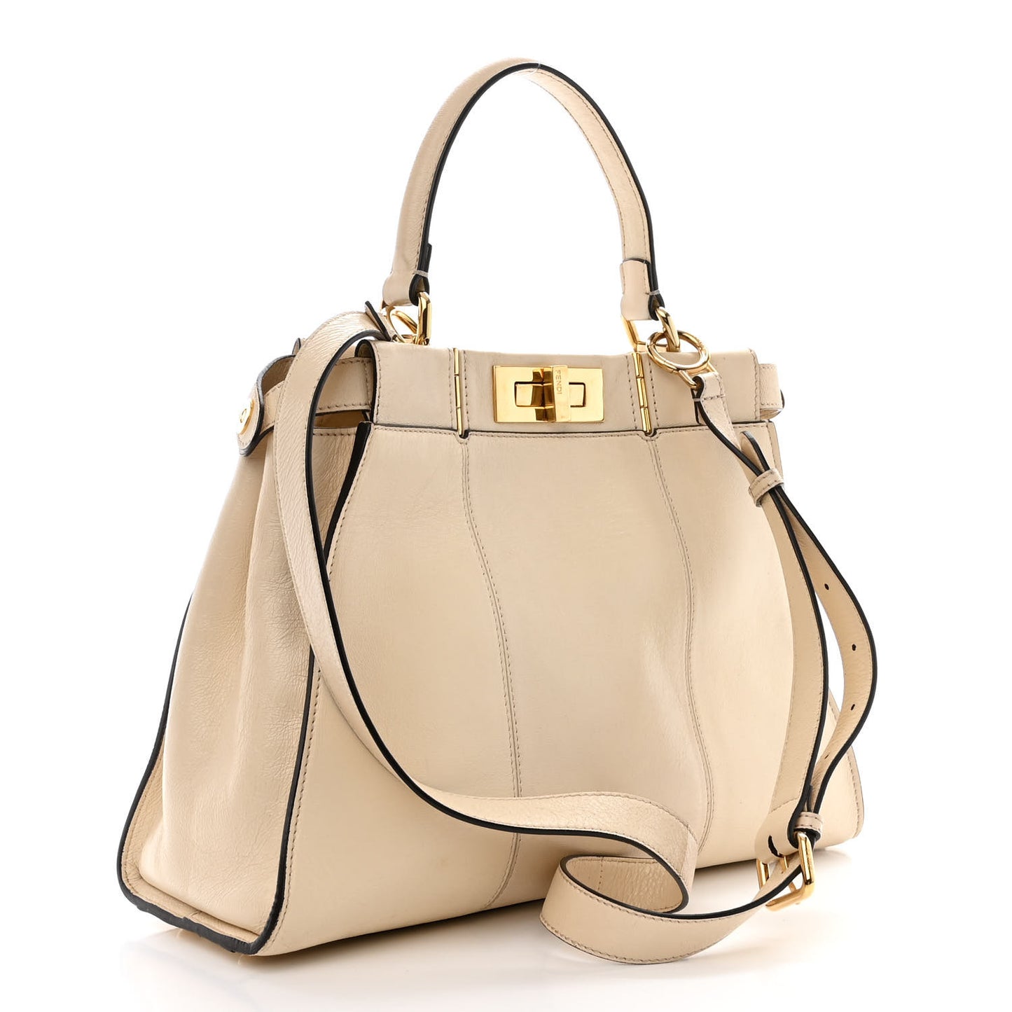 Agnello Old Shine Medium Peekaboo Iconic Satchel Camelia