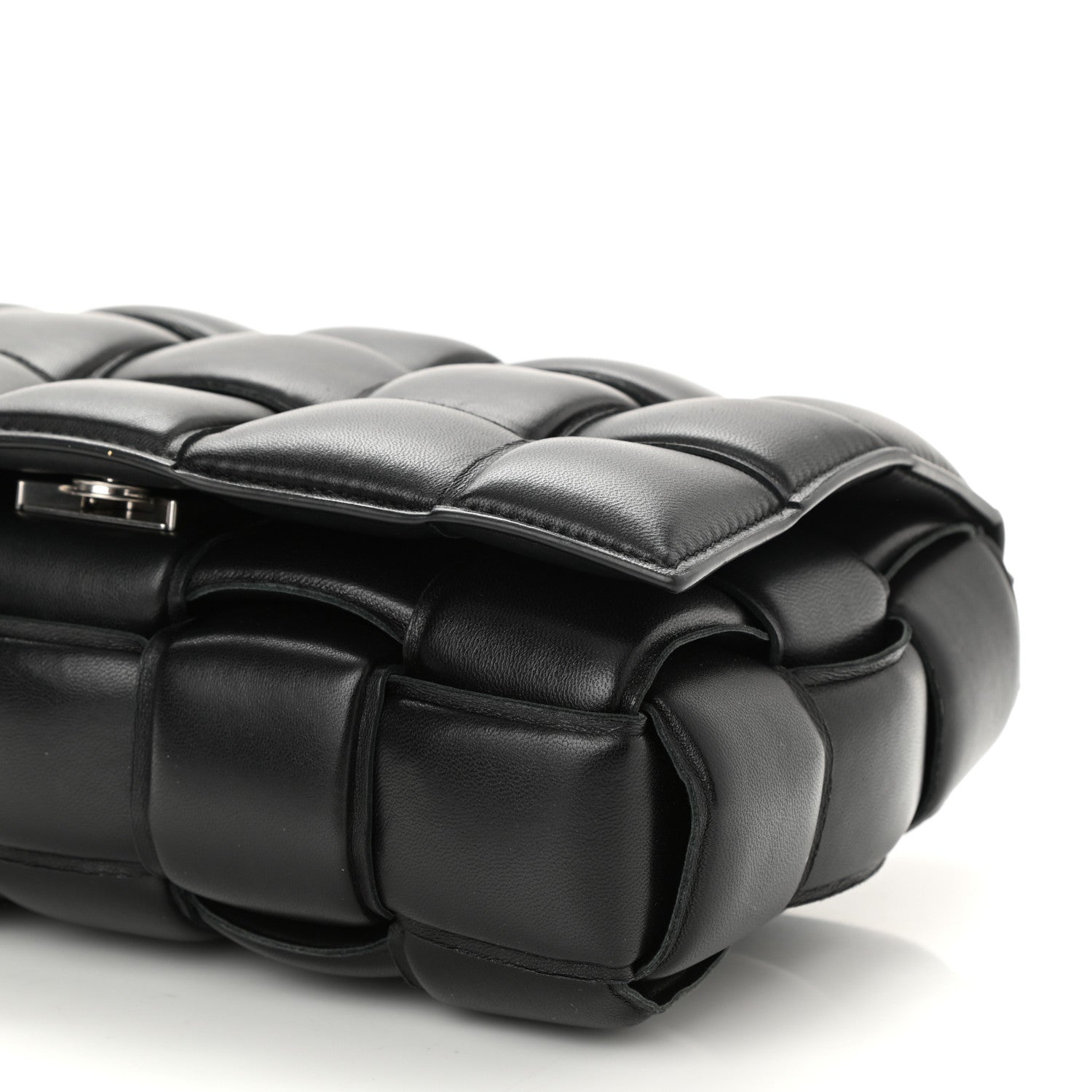 Bottega Veneta Nappa Maxi Intreccio Padded Cassette Crossbody Bag Black 6 of 6