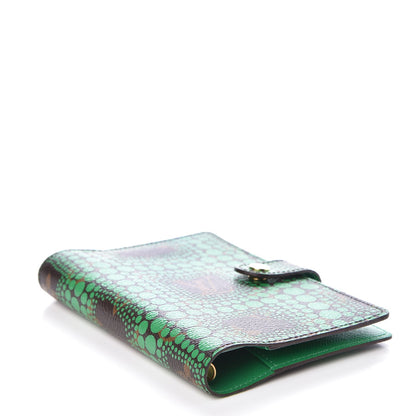 Louis Vuitton Monogram Kusama Town Small Ring Agenda Green 4 of 8