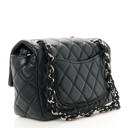 Chanel Lambskin Quilted Embellished Mini Ladybug Rectangular Flap Black 3 of 11