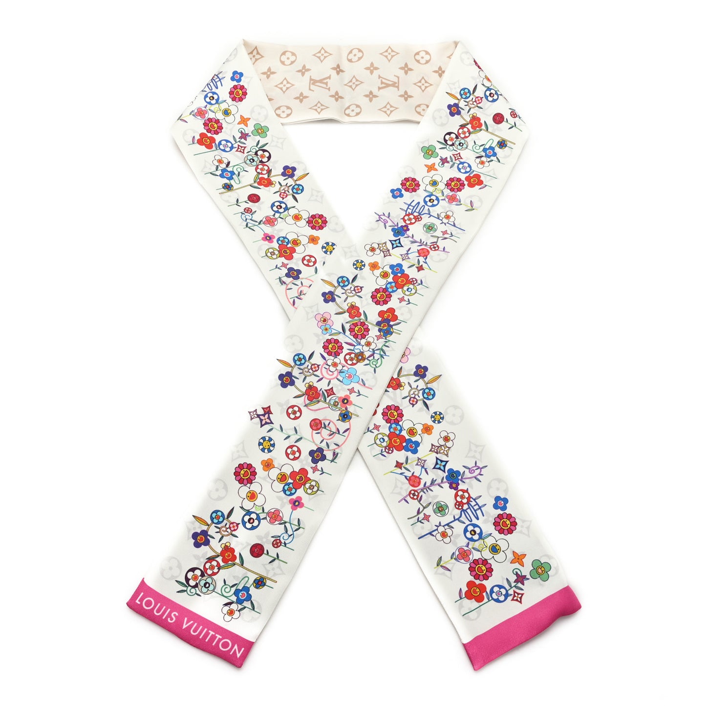 LV X TM Silk Superflat Monogram Bandeau White