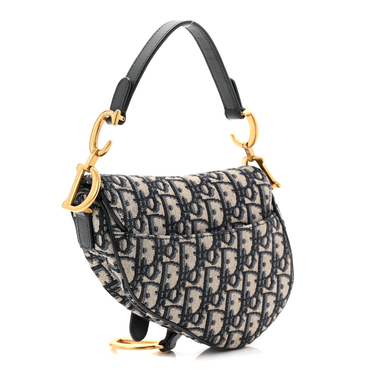 Oblique Mini Saddle Bag Blue