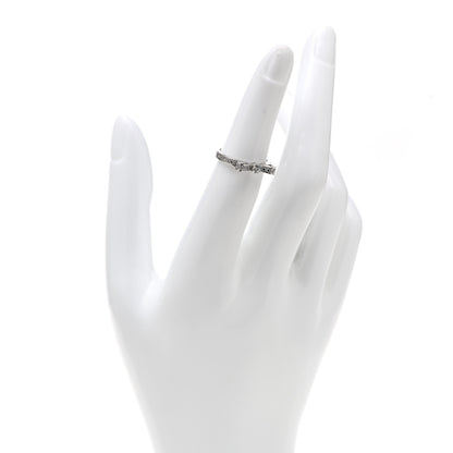 Chanel 18K White Gold Diamond Ruban Ring 49 4.75 2 of 8