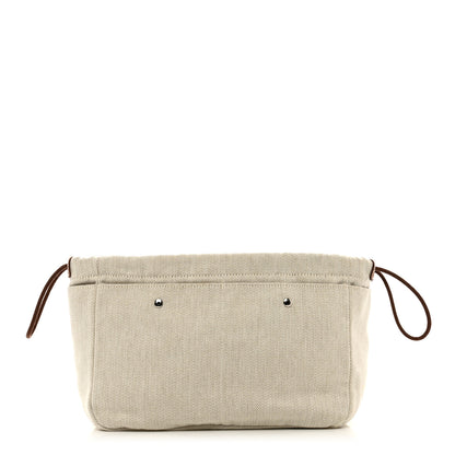Hermes Canvas Barenia Fourbi 25 MM Pouch Naturel Fauve 1 of 7