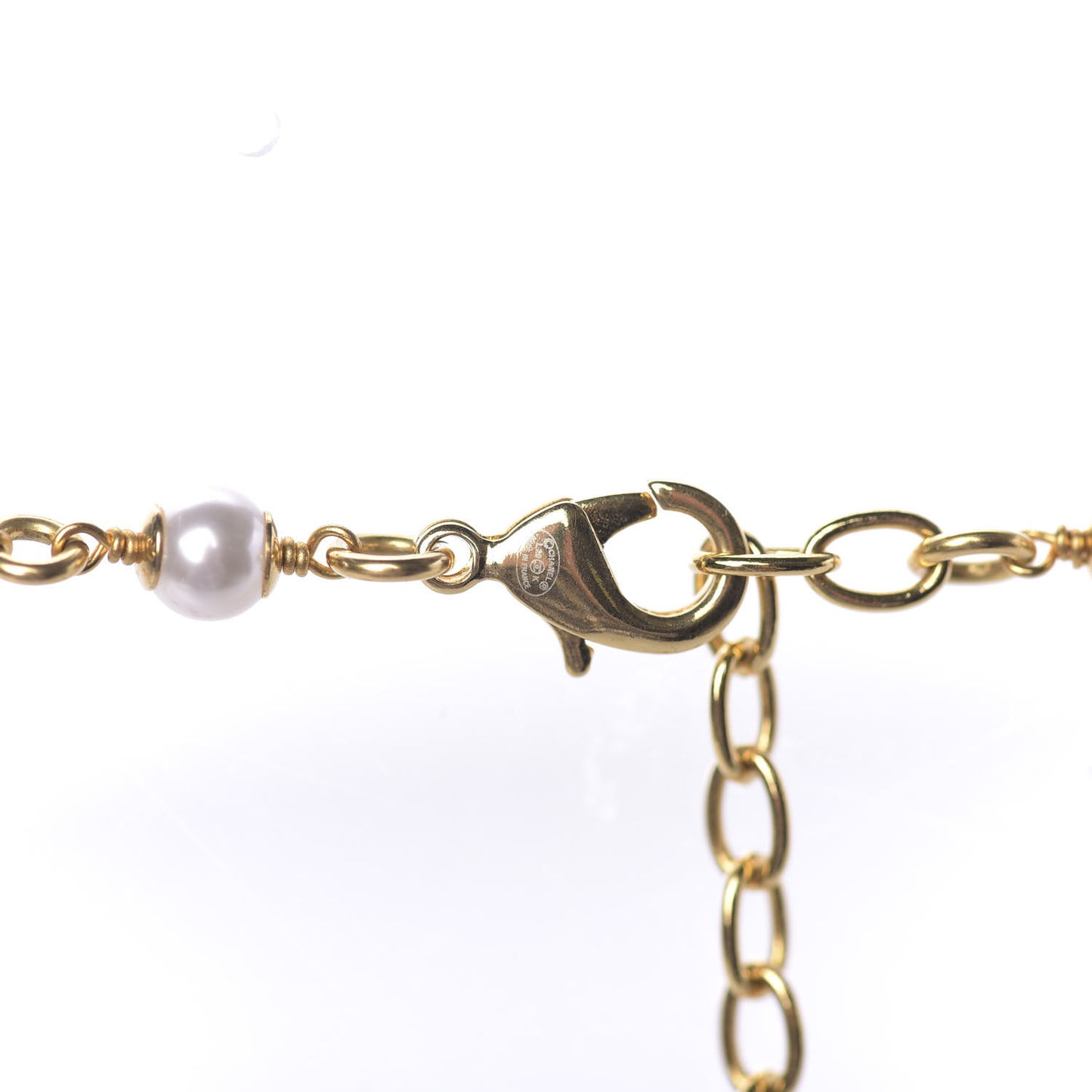 Resin Gripoix Poured Glass Pearl Necklace Gold Multicolor