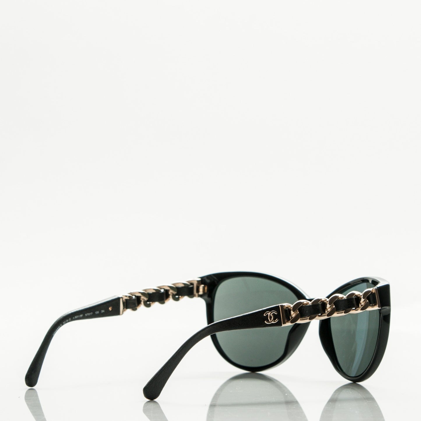 CC Chain Sunglasses 5215Q Black