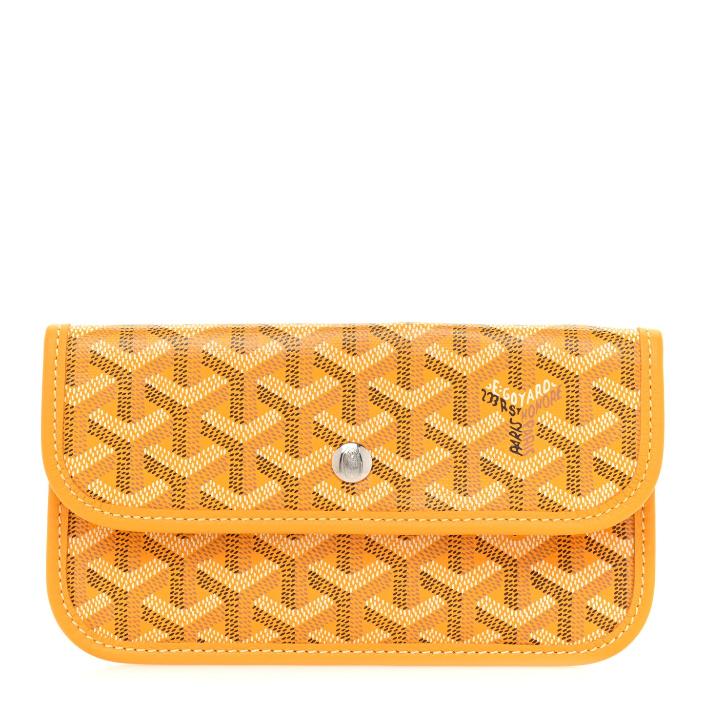 Goyardine Pouch Yellow