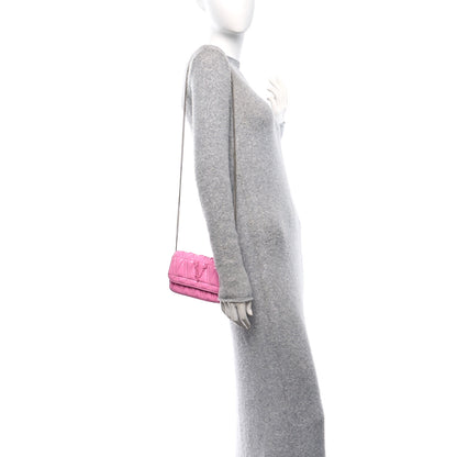 Versace Patent Quilted Virtus Tonal Evening Bag Pink 2 of 10