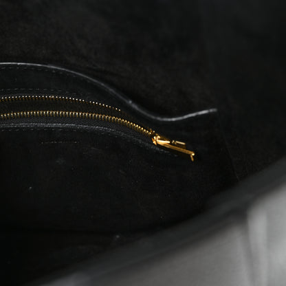 Celine Soft Grained Calfskin Small Sangle Bucket Bag Black 6 of 10