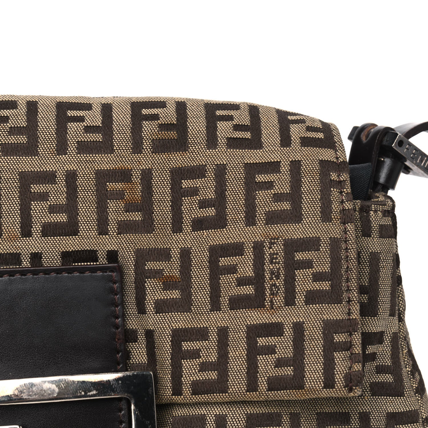 Fendi Zucchino Mini Mama Baguette Tobacco 12 of 18
