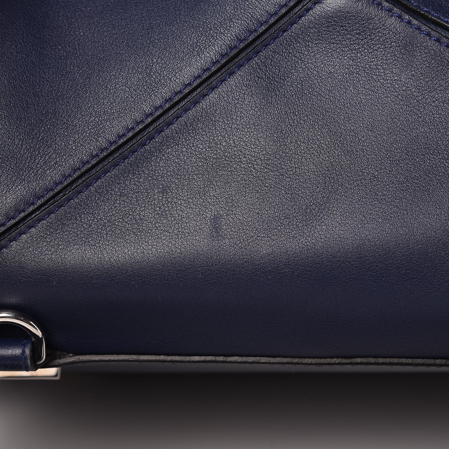 Loewe Calfskin XL Puzzle Bag Deep Blue 13 of 14