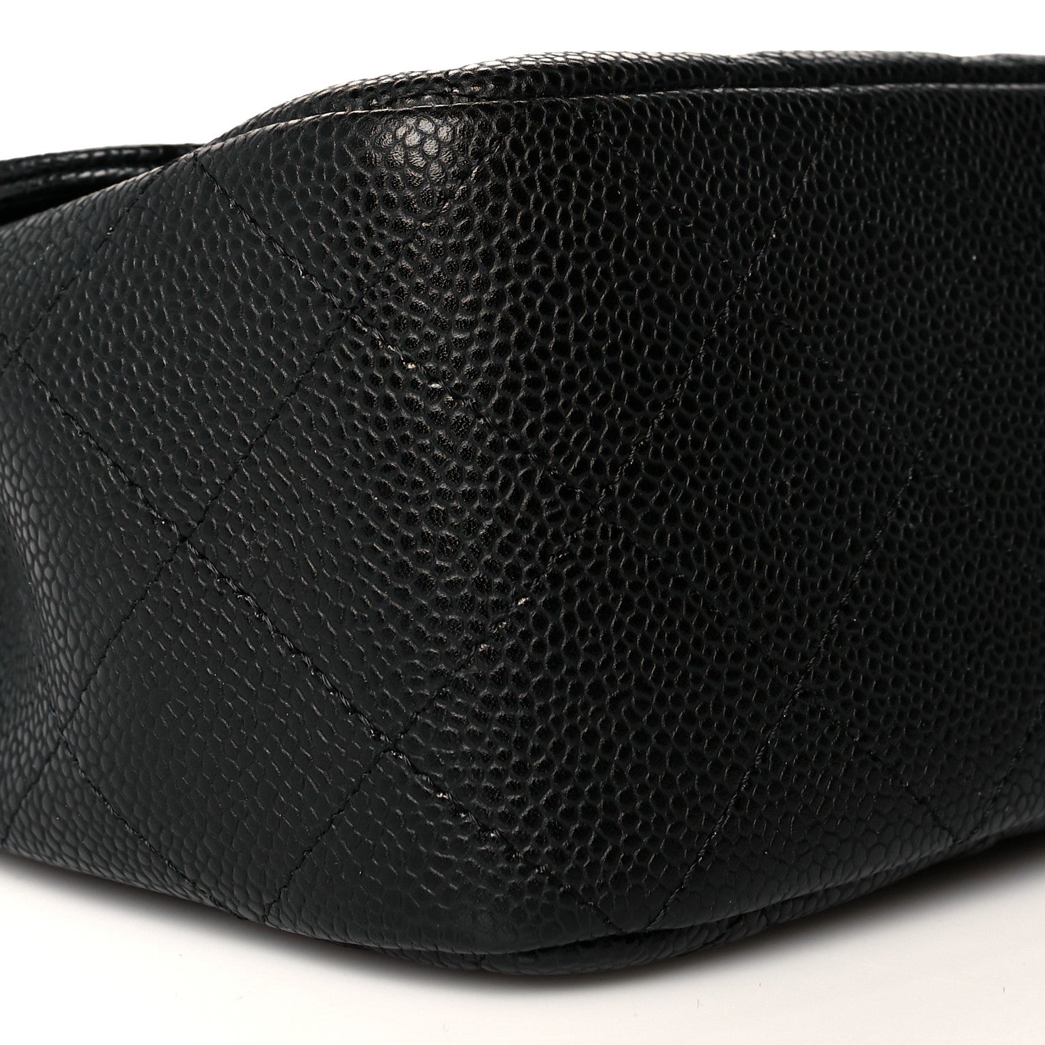 Chanel Caviar Quilted Jumbo Single Flap Black 9 of 10
