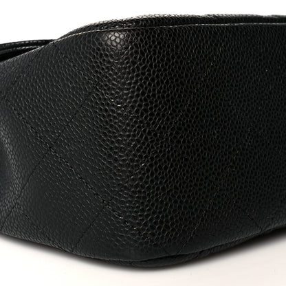 Chanel Caviar Quilted Jumbo Single Flap Black 9 of 10