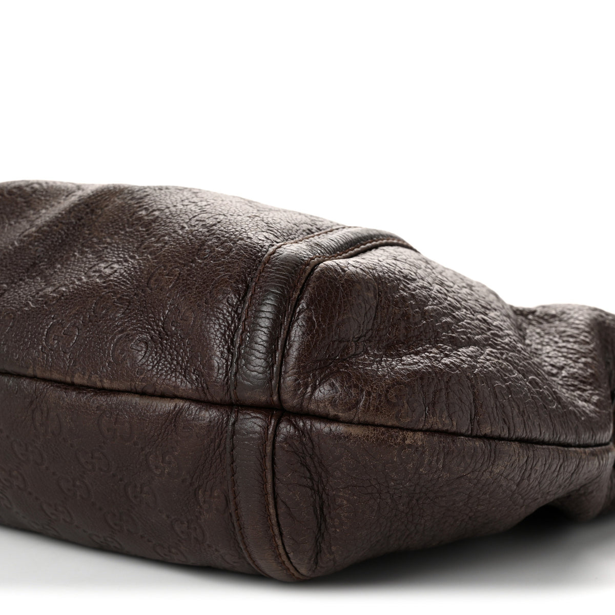 Guccissima Medium Techno Horsebit Hobo Brown