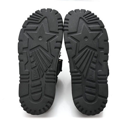 Christian Dior Woven Raffia Jute Dioract 10mm Sandals 38.5 Black 6 of 10