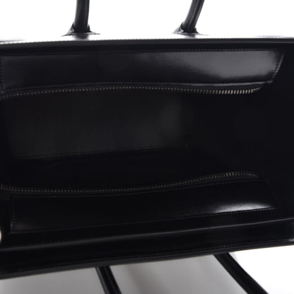 Celine Sleek Calfskin Micro Bi-Color Luggage Black White 5 of 7