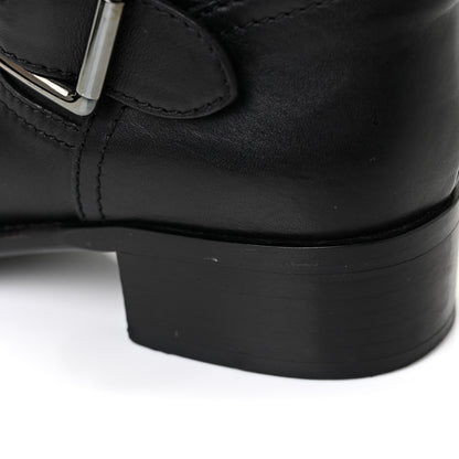 Valentino Garavani Calfskin Rockstud 30mm Biker Boots 37 Black 13 of 16