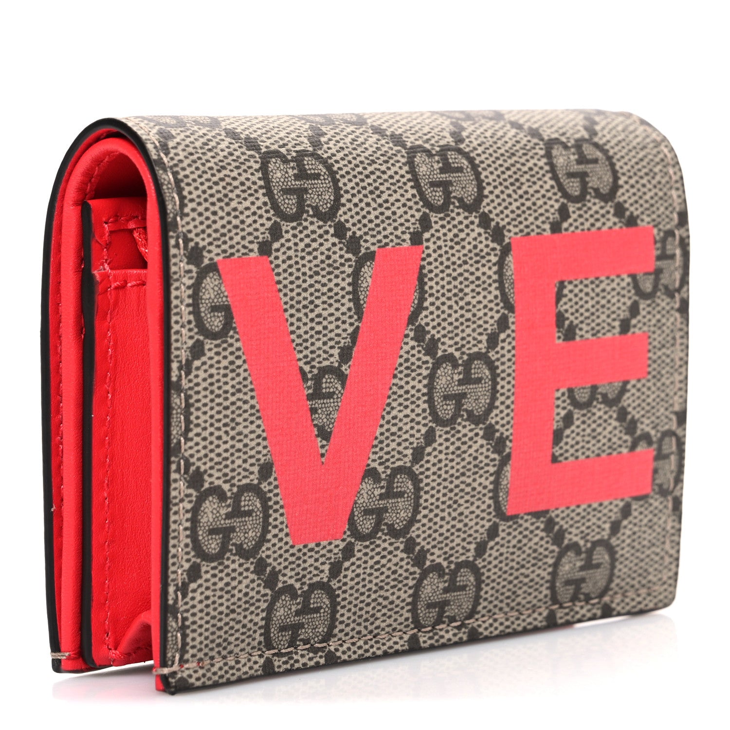 Gucci GG Supreme Monogram Moon Calfskin Love Valentines Day Card