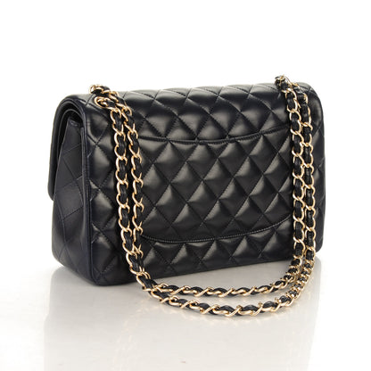 Chanel Lambskin Jumbo Double Flap Navy Blue 3 of 7