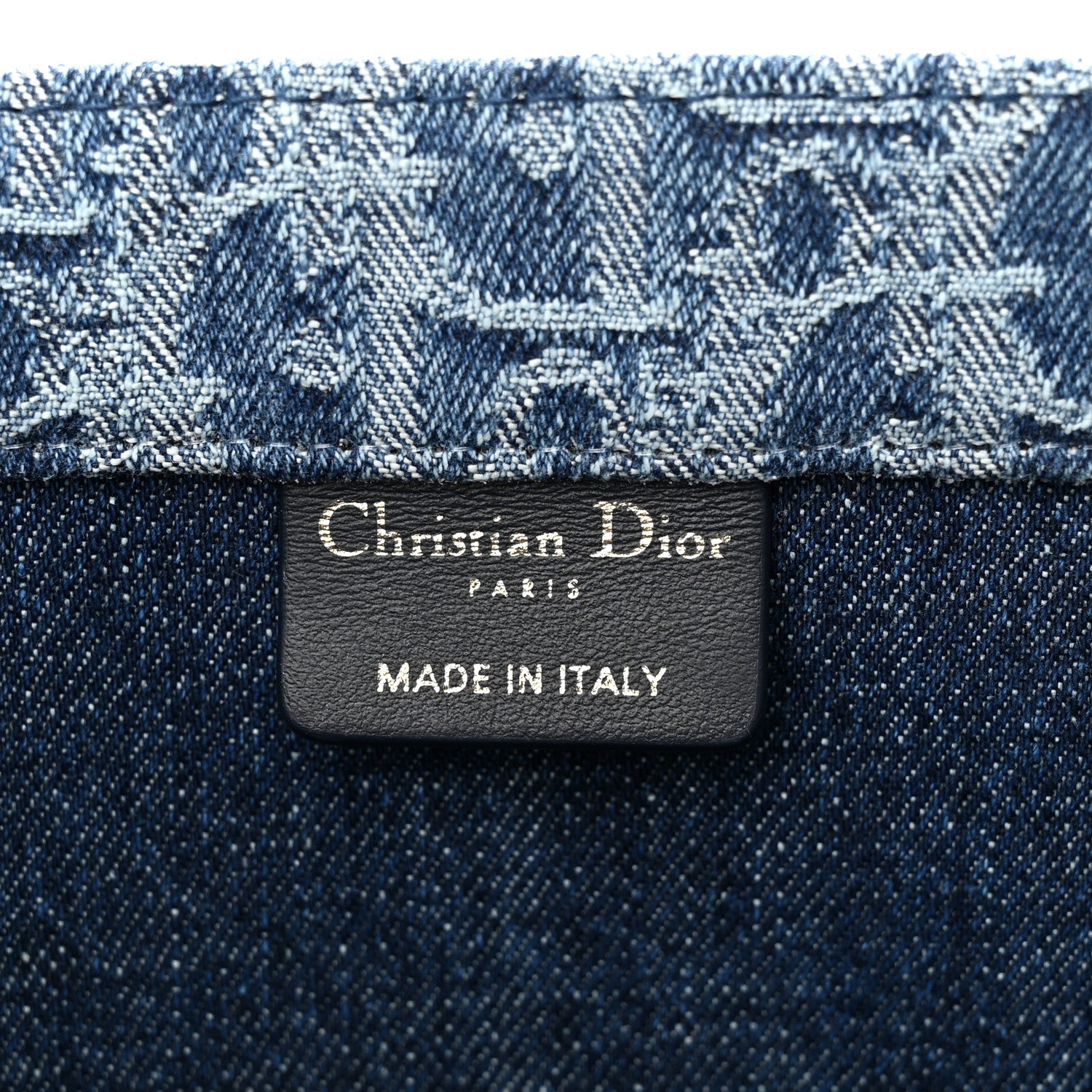 Christian Dior Oblique Denim Medium Book Tote Blue 6 of 10