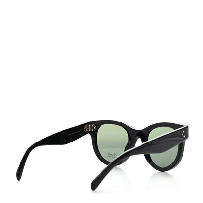 Celine Acetate Studded Mineral Round Sunglasses CL40031N Black 4 of 7