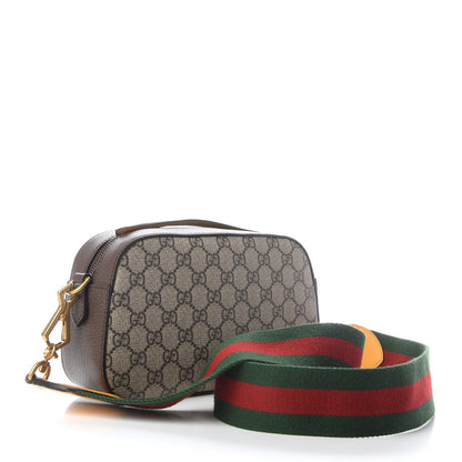 Gucci GG Supreme Monogram Web Neo Vintage Shoulder Bag Beige New Acero Crop 3 of 9