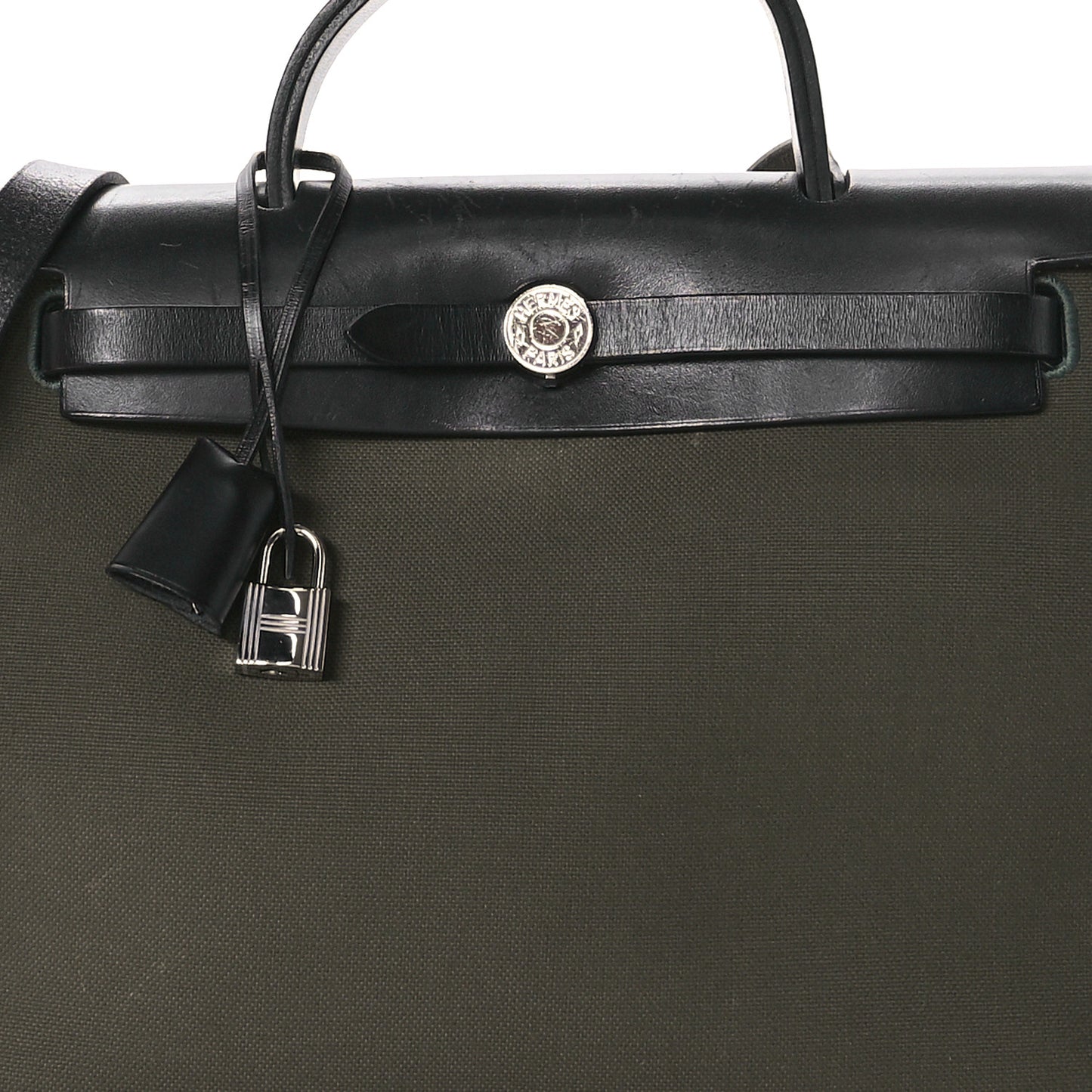 Military Toile Vache Hunter Herbag Zip 31 PM Vert De Gris Black